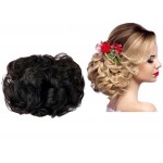 Coc modern din par artificial cu Glamour F6Q84 Saten Inchis